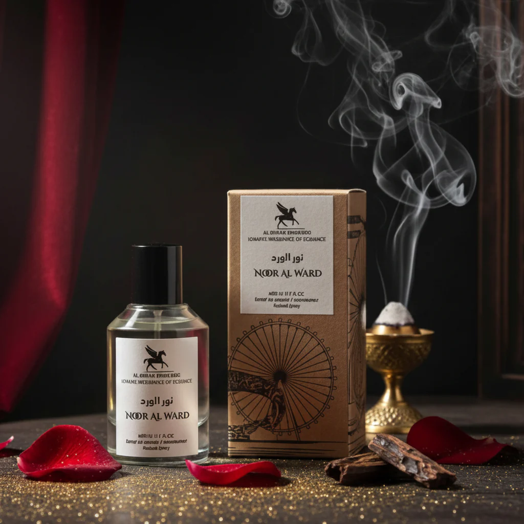 Al Burak Perfumes Noor Al Ward 50ml Inspired By: Tuscan Leather | عطور البراق نور الورد