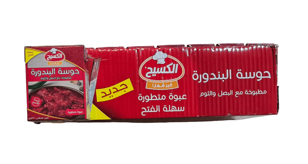 Al Kasih Househ Chopped Tomatoes Box 24*340g| الكسيح حوسة البندورة