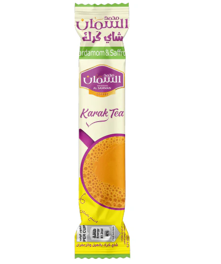 Al Samman Karak Tea Sticks 20g Cardamom & Saffron |  شاي كرك أصابع بالهيل والزعفران