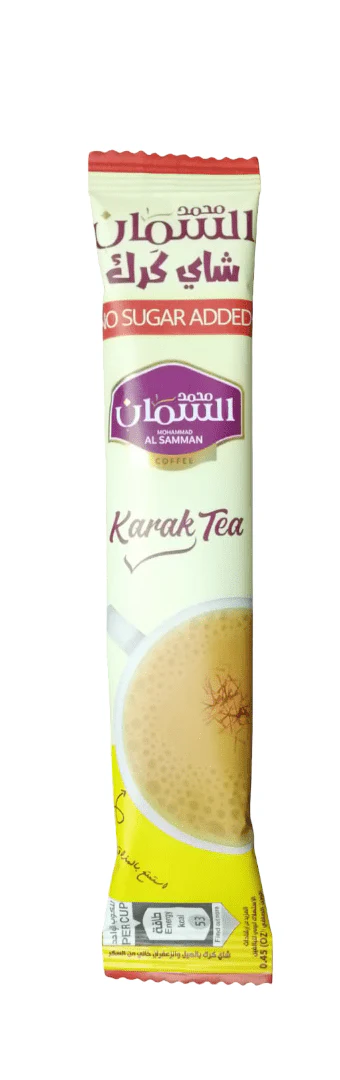 Al Samman Karak Tea Sticks 13 g Sugar-Free Cardamom & Saffron | شاي كرك أصابع بدون سكر بالهيل والزعفران