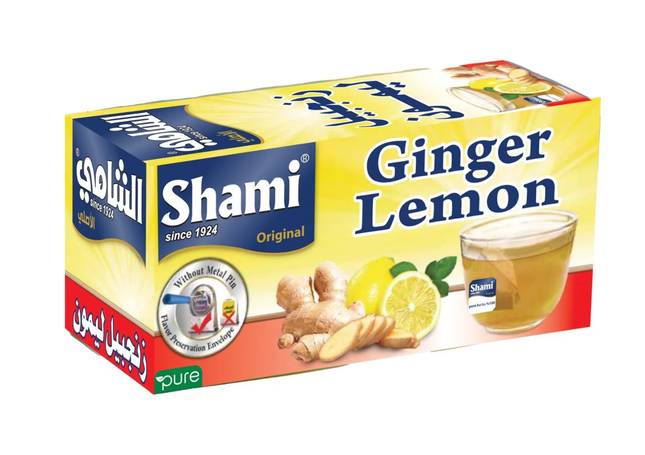 Al Shami Ginger Lemon 20 Bags | الشامي زنجبيل وليمون