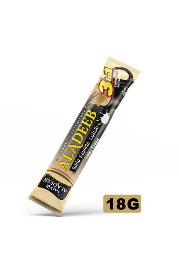 Aladeeb 3 in 1 Milky Foamy Coffee Mix 18g | الاديب 3 في 1 بالحليب