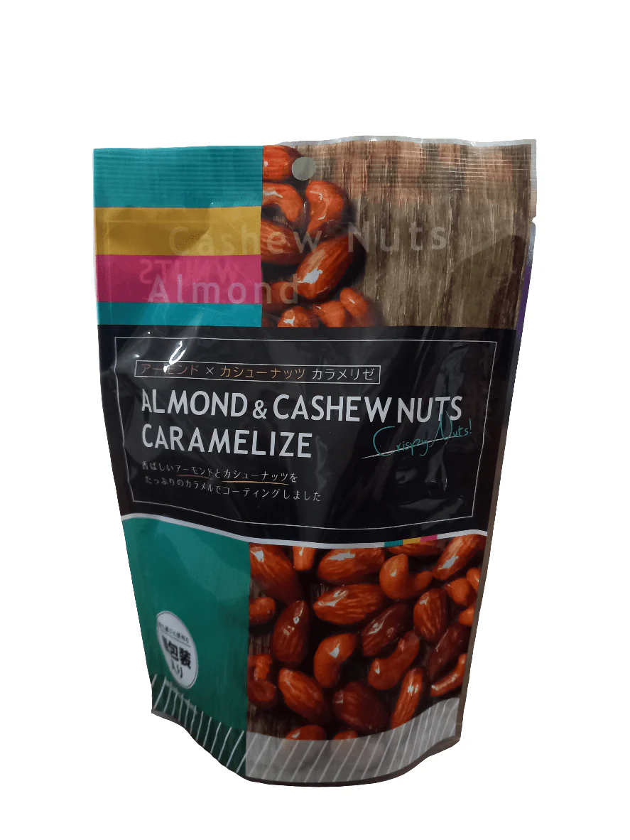 Japanese Almond & Cashew Nuts Caremalized 45g | لوز وكاجو مكرمل