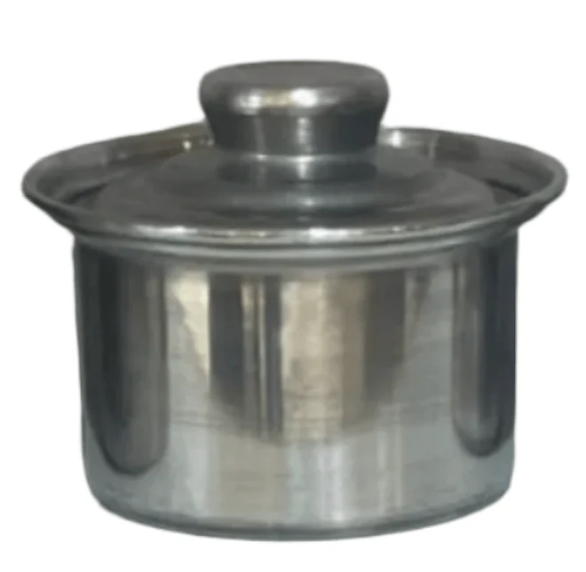 Aluminum Bowl with Lid Size 10 | وعاء المنيوم مع غطاء