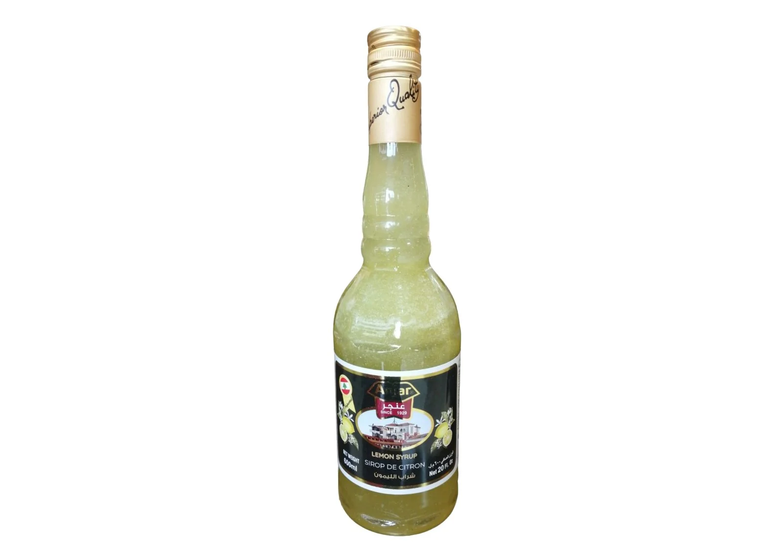 Anjar Lemon Syrup 600ml | عنجر شراب الليمون