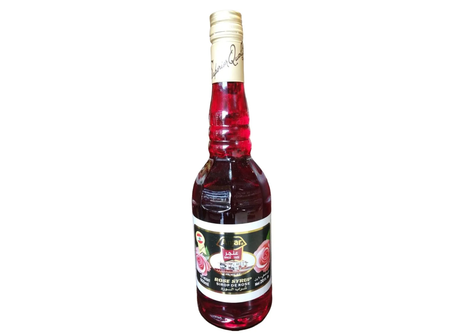 Anjar Rose Syrup 600ml | عنجر شراب الورد