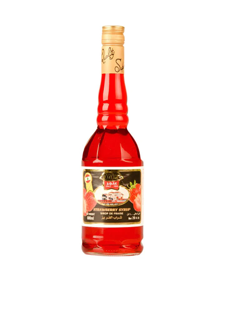 Anjar Strawberry Syrup 600ml | عنجر شراب الفريز