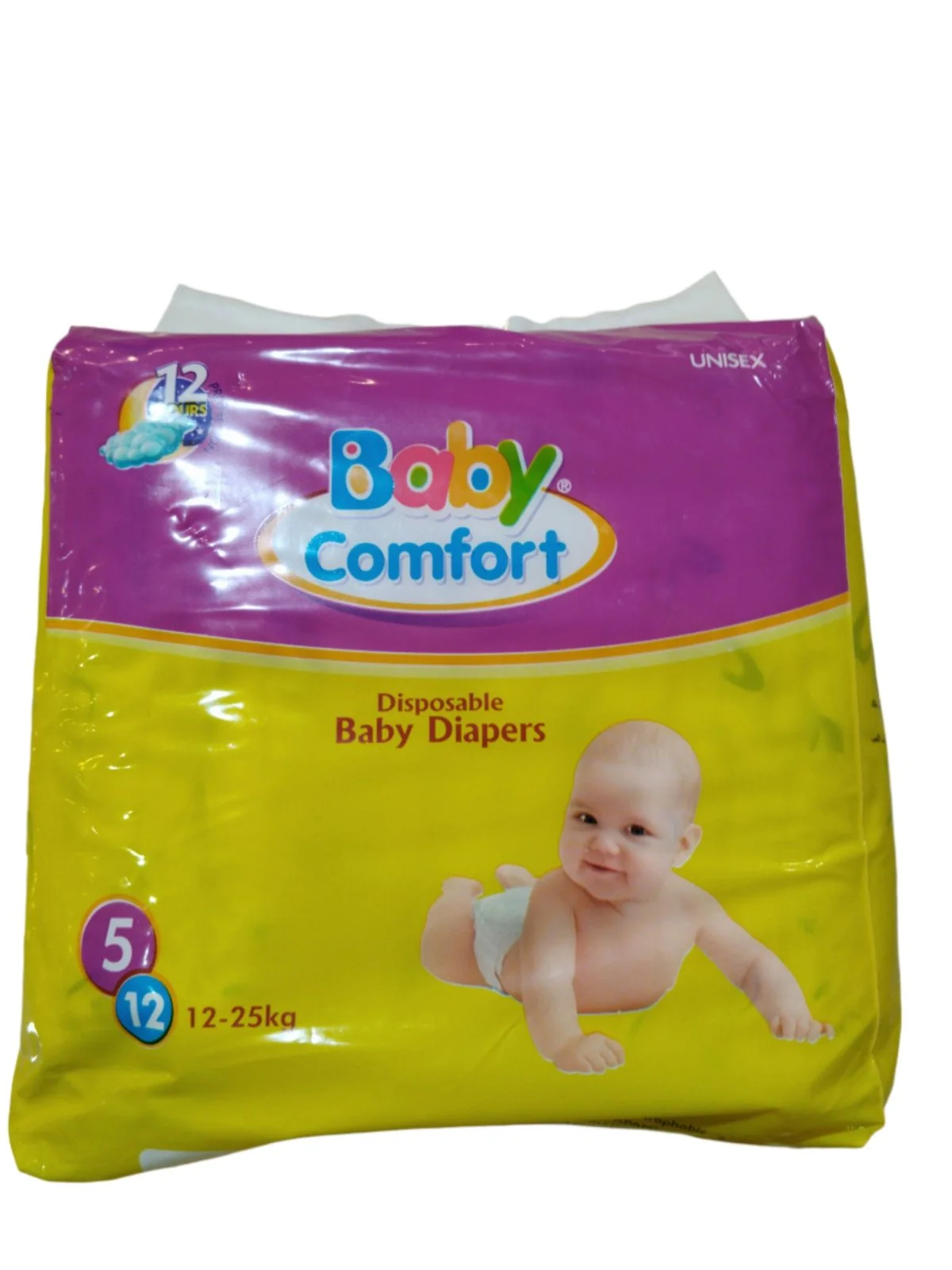 Baby Comfort Diapers No. 5 | حفاضات اطفال 12-25كجم (Exp:06-2027)