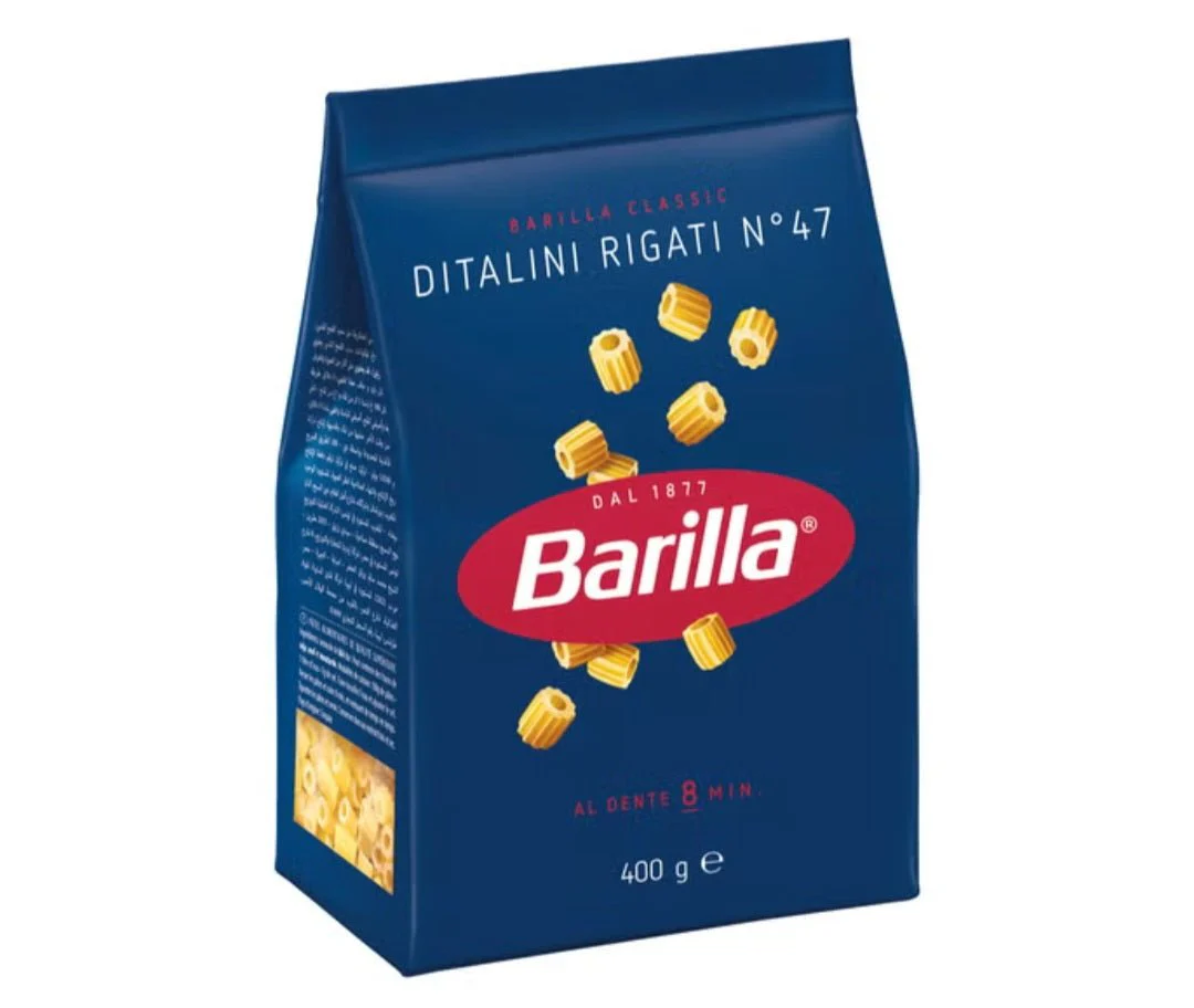 Barilla Ditalini Rigati Pasta 400g | باريلا معكرونة انابيب صغيرة