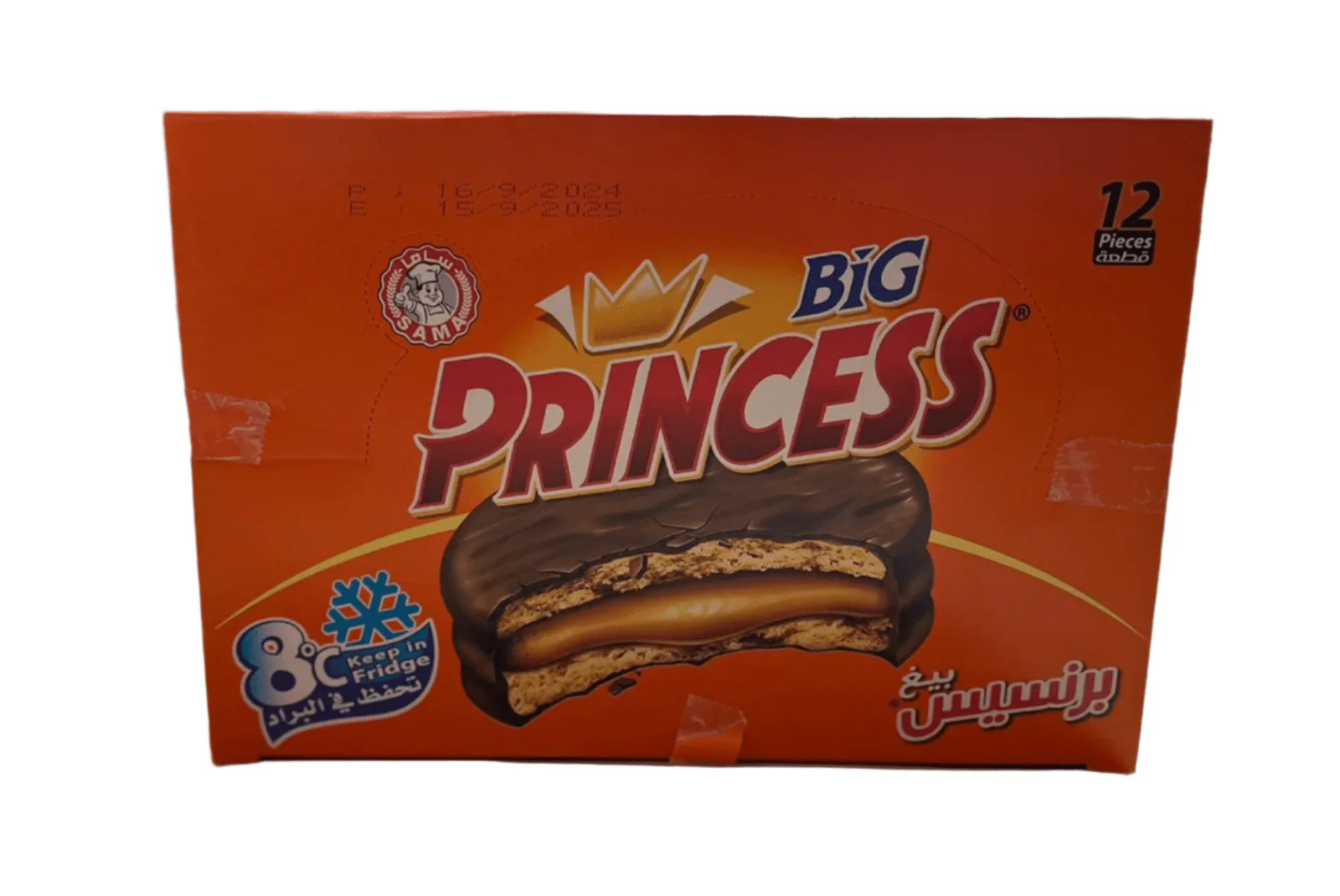 Princess Big Biscuits Dipped Chocolate 12 x 40g | برنسيس بسكويت مغطى بالشوكولاتة