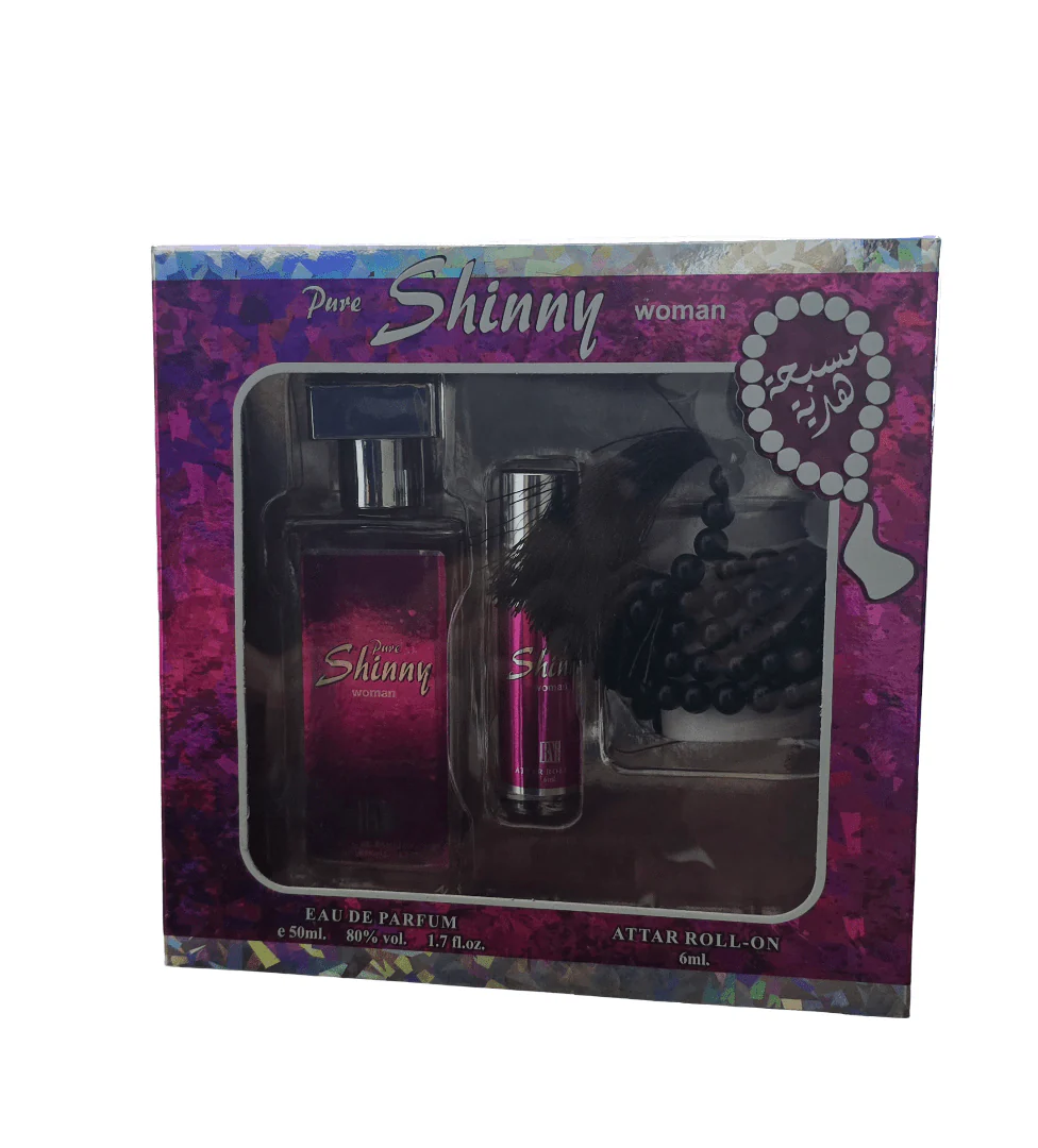 Bn Pure Shiny Woman Perfume Gift Set (Attar Roll on 6ml+Eau De Parfum 50ml)