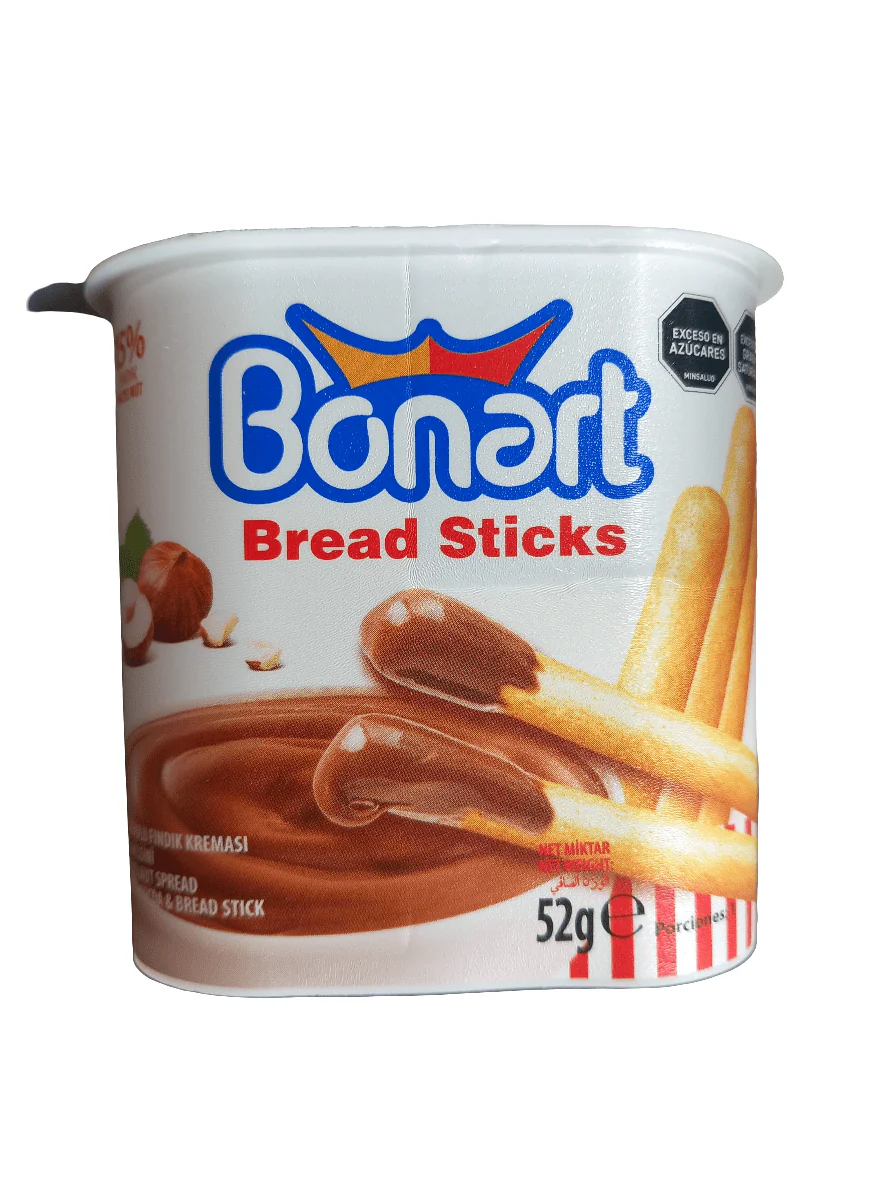 Bonart Breadsticks With Hazelnut Cream 52g | بونارت أصابع خبز  مع كريمة البندق