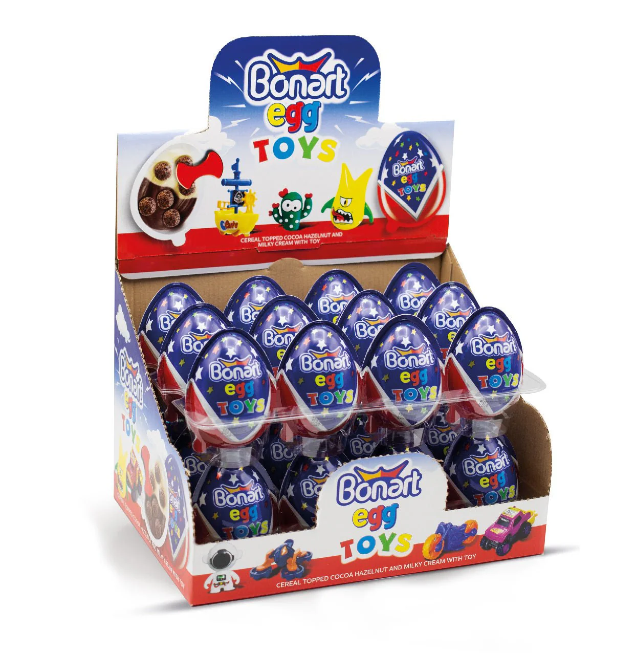 Bonart Egg with Surprise Toy for Boys 25g | بونارت بيضة مع لعبة  للأولاد - Image 2