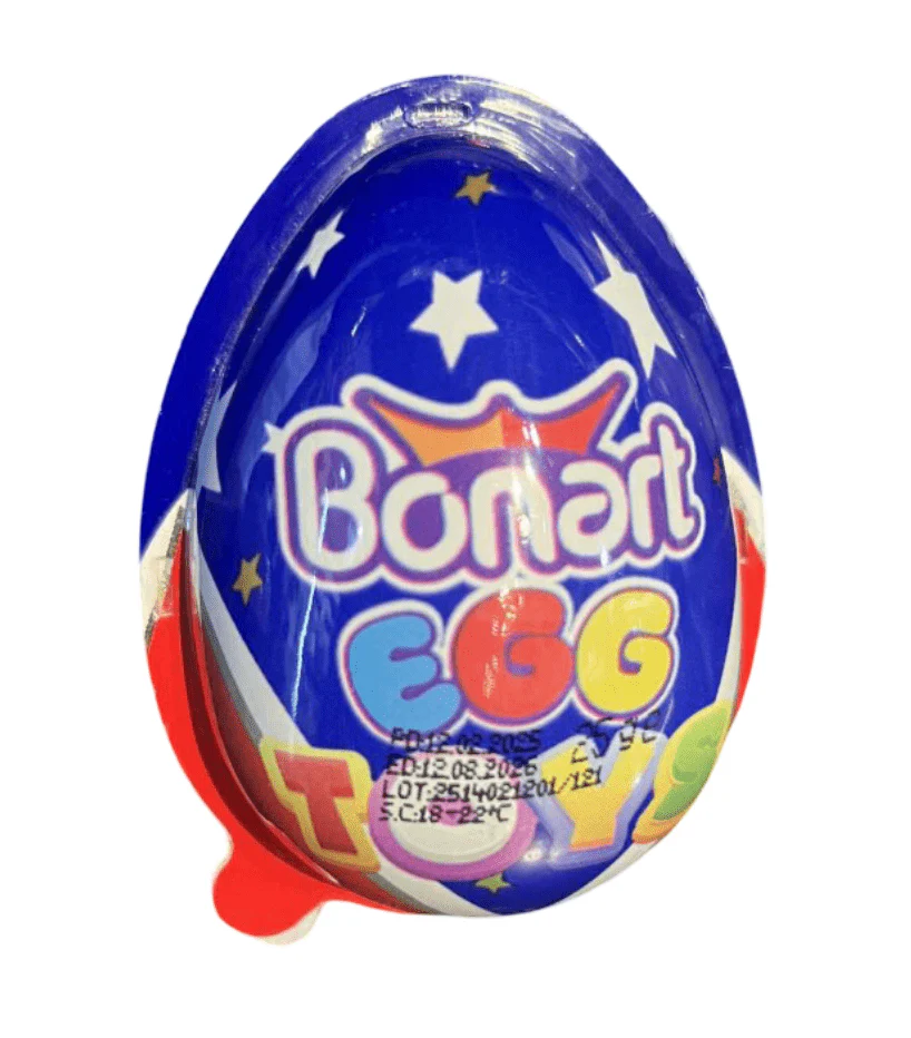 Bonart Egg with Surprise Toy for Boys 25g | بونارت بيضة مع لعبة  للأولاد