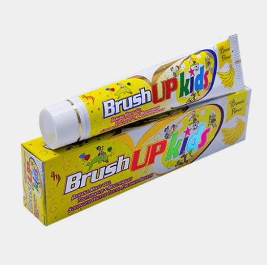 Brush Up Kids Toothpaste Banana 70g |  برش اب معجون أسنان للأطفال بالموز