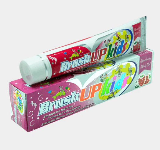 Brush Up Kids Toothpaste Strawberry 70g |  برش اب معجون أسنان للأطفال بالفراولة