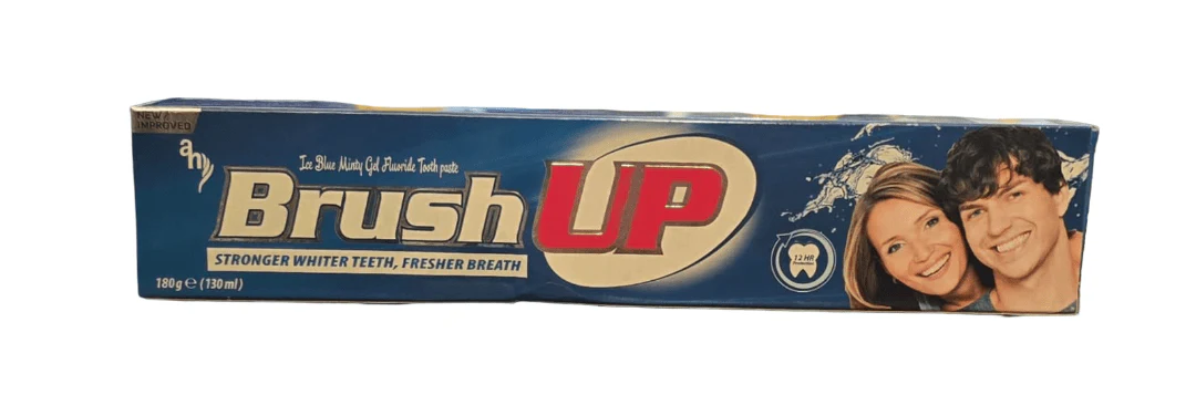 Brush up Whitening Toothpaste Blue Minty Gel 180g|برش اب مبيض قوي للأسنان ومعطر للتنفس