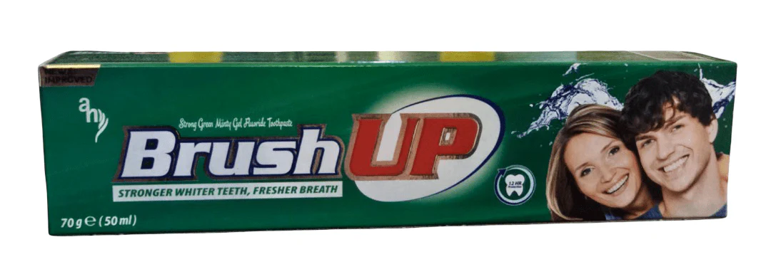 Brush up Whitening Toothpaste Blue Minty Gel 70g|برش اب  مبيض قوي للأسنان بخلاصة النعناع