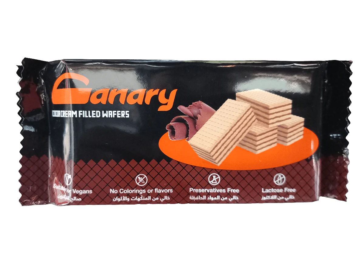 Canary Wafer with Chocolate Cream 45g | بسكويت كناري وسط
