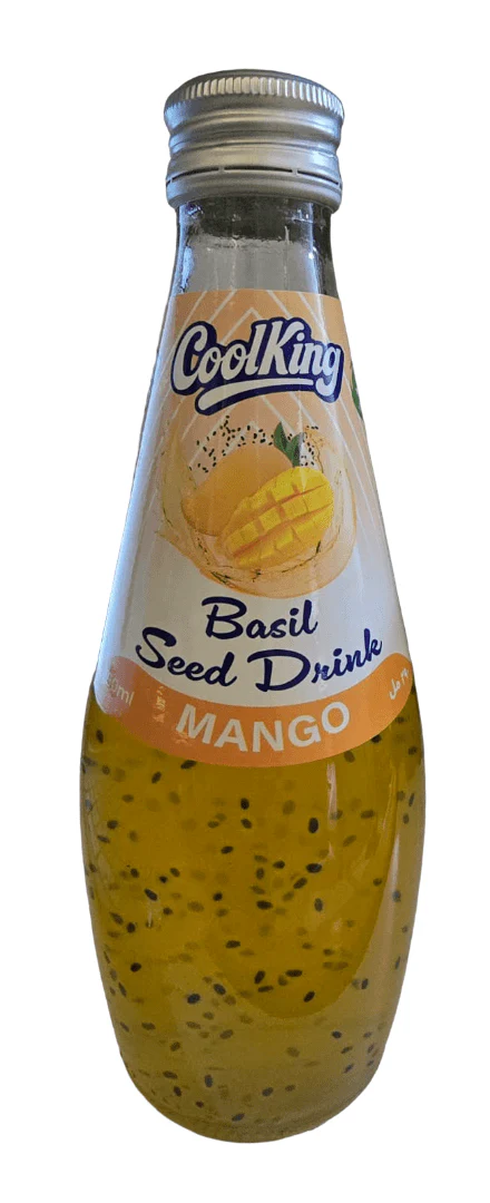 Cool King Basil Seed Drink Mango 290ml |كولنغ عصير المانغا وبذور الريحان
