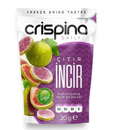 Crispina Freeze Dried Fig Slices 20g | كريسبينا شرائح تين مجففة