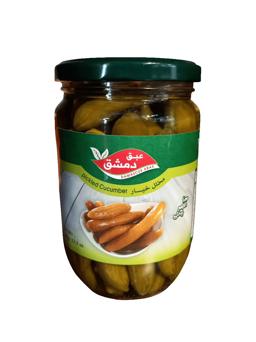 Damascus Abak Pickled Cucumber 660g | عبق دمشق مخلل خيار
