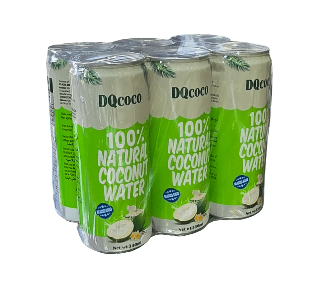 Dq Coco 100%Natural Coconut Water 6X330ml