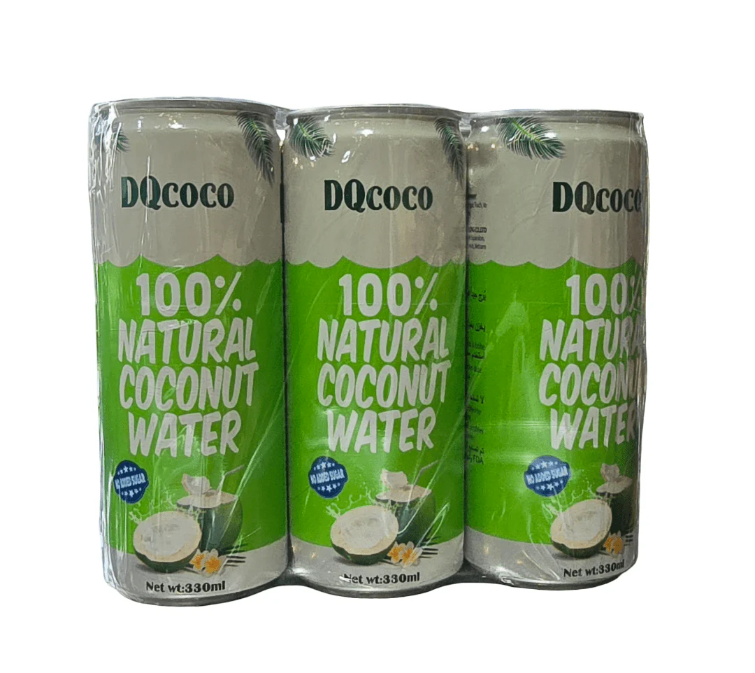 Dq Coco 100%Natural Coconut Water 6X330ml - Image 2