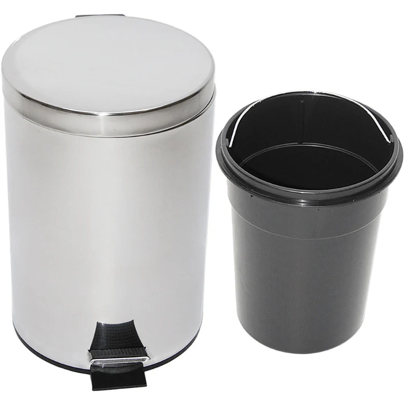 Moonlight Dustbin Steel 5L | سلة قمامة ستيل - Image 2