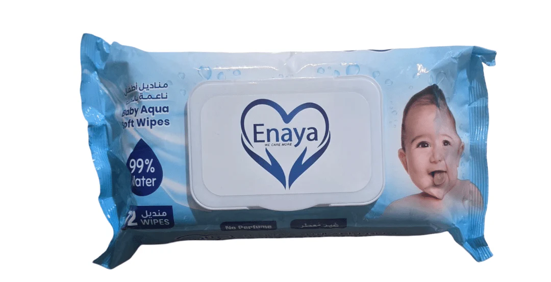 Enaya Baby Aqua Soft Wipe (Blue) | عناية مناديل مبللة للأطفال (أزرق)