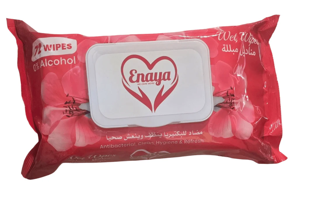 Enaya Wet Wipes (Red)  |عناية مناديل مبللة(احمر)