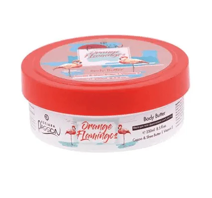 Estiara Orange Flamingo Body Butter 250ml (Exp:30/05/2026)| استيارا زبدة الجسم الفلامينجو البرتقالي