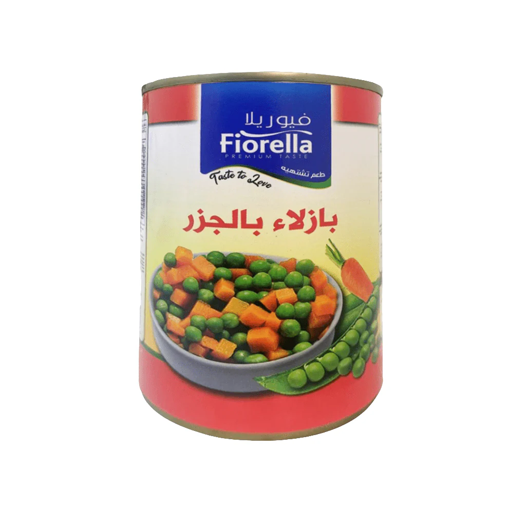 Fiorella Green Peas & Carrots 400g | فيوريلا بازلاء خضراء وجزر