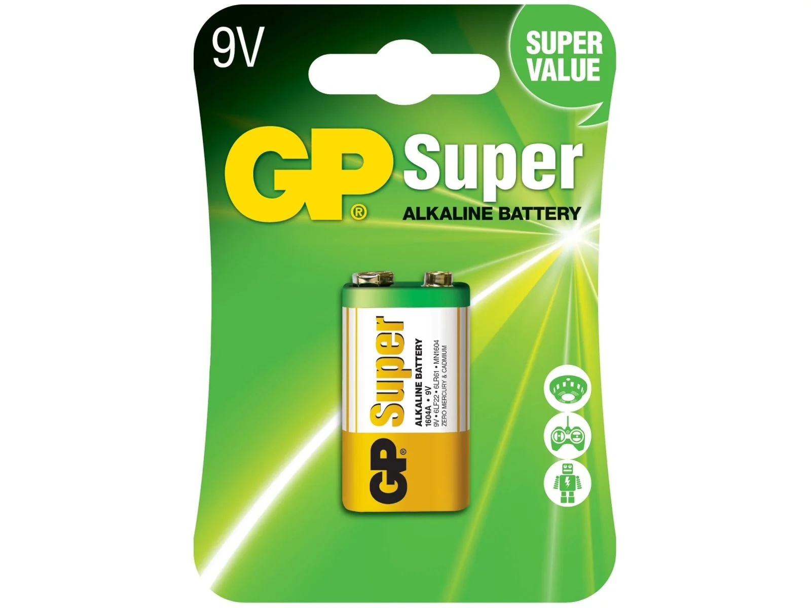 G Battery Super Alkaline 9V*1Pc