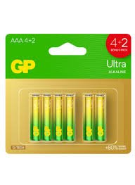Gp Battery Ultra Alkaline AAA 4+2 Bonus Pack