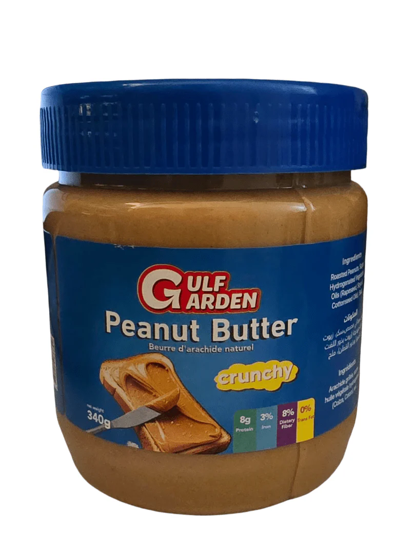 Gulf Garden Peanut Butter Chunky 340g|غولف غاردن زبدة فول سوداني مقرمشة