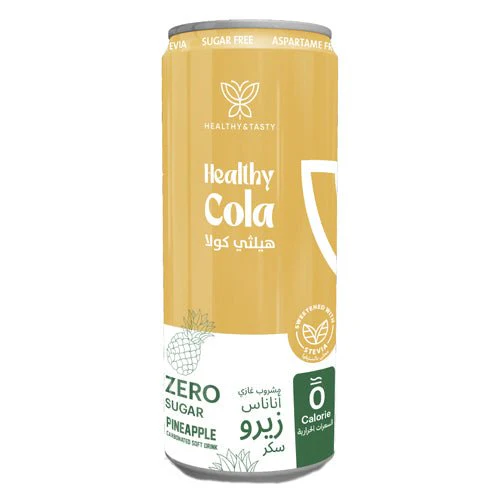 Healthy Pineapple Zero 250ml | هيلثي مشروب غازي الأناناس