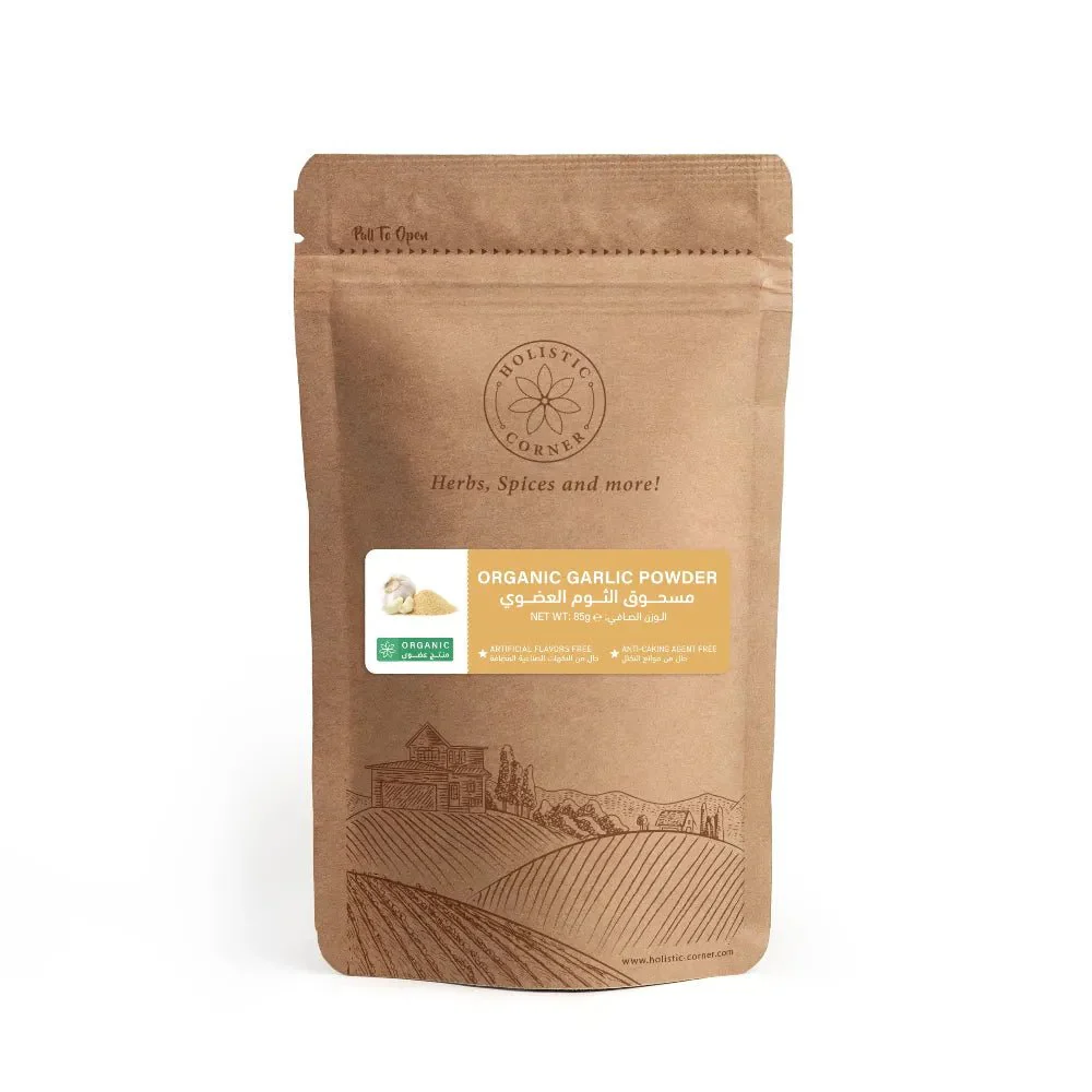 Holistic Corner Organic Garlic Powder 85g | بودرة الثوم العضوي