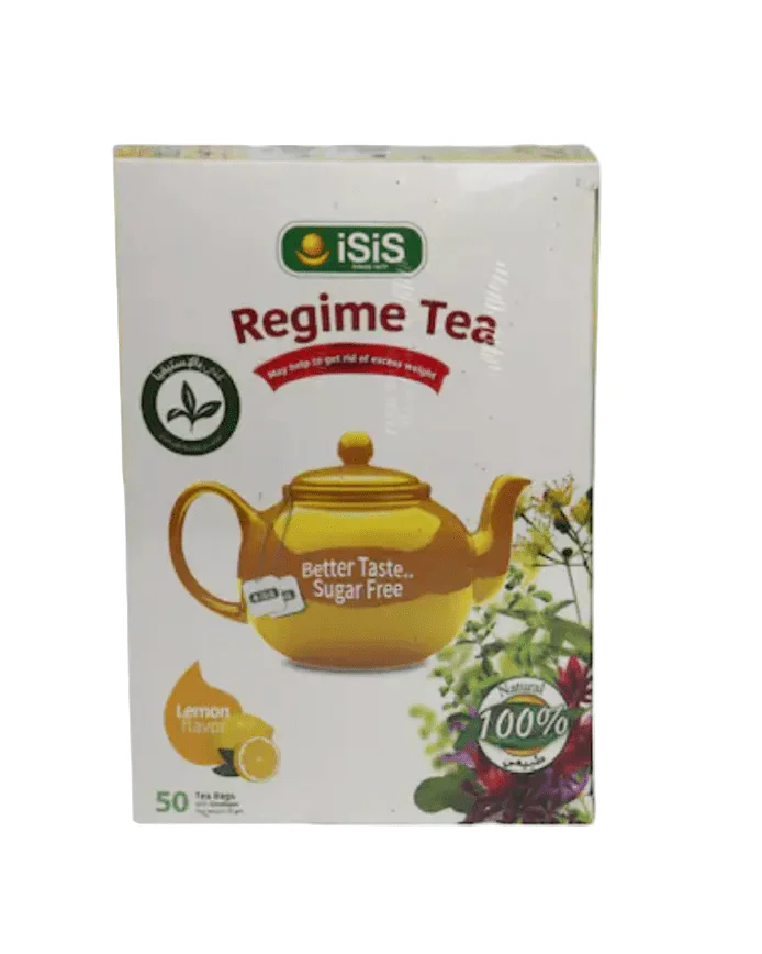 iSiS Regime Tea with Lemon 50 Bags | ايزيس  شاي الريجيم بالليمون