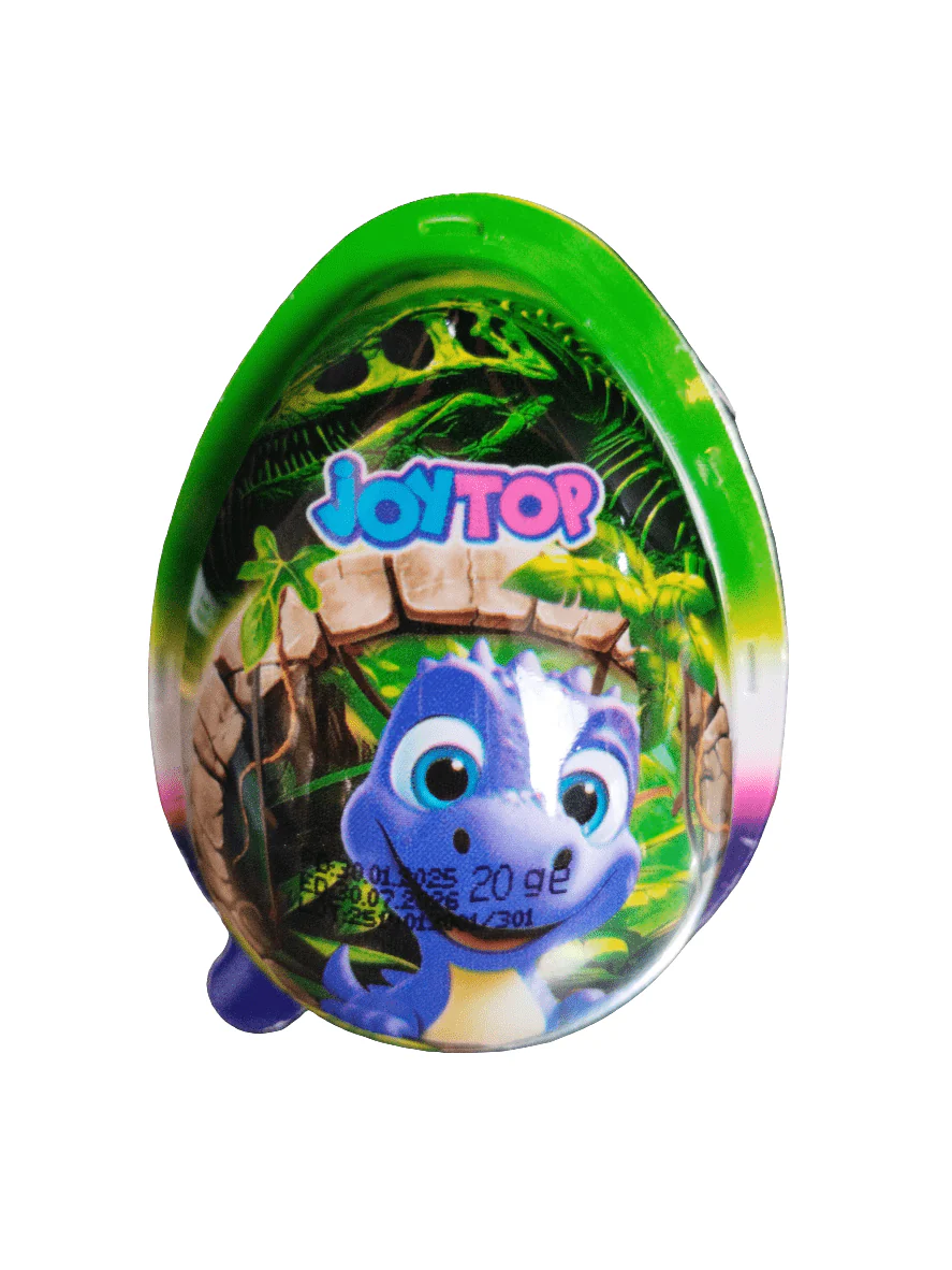 Joytop Dinosour Egg with Surprise Τοy 20g | جوي توب بيضة ديناصور مع لعبة مفاجأة