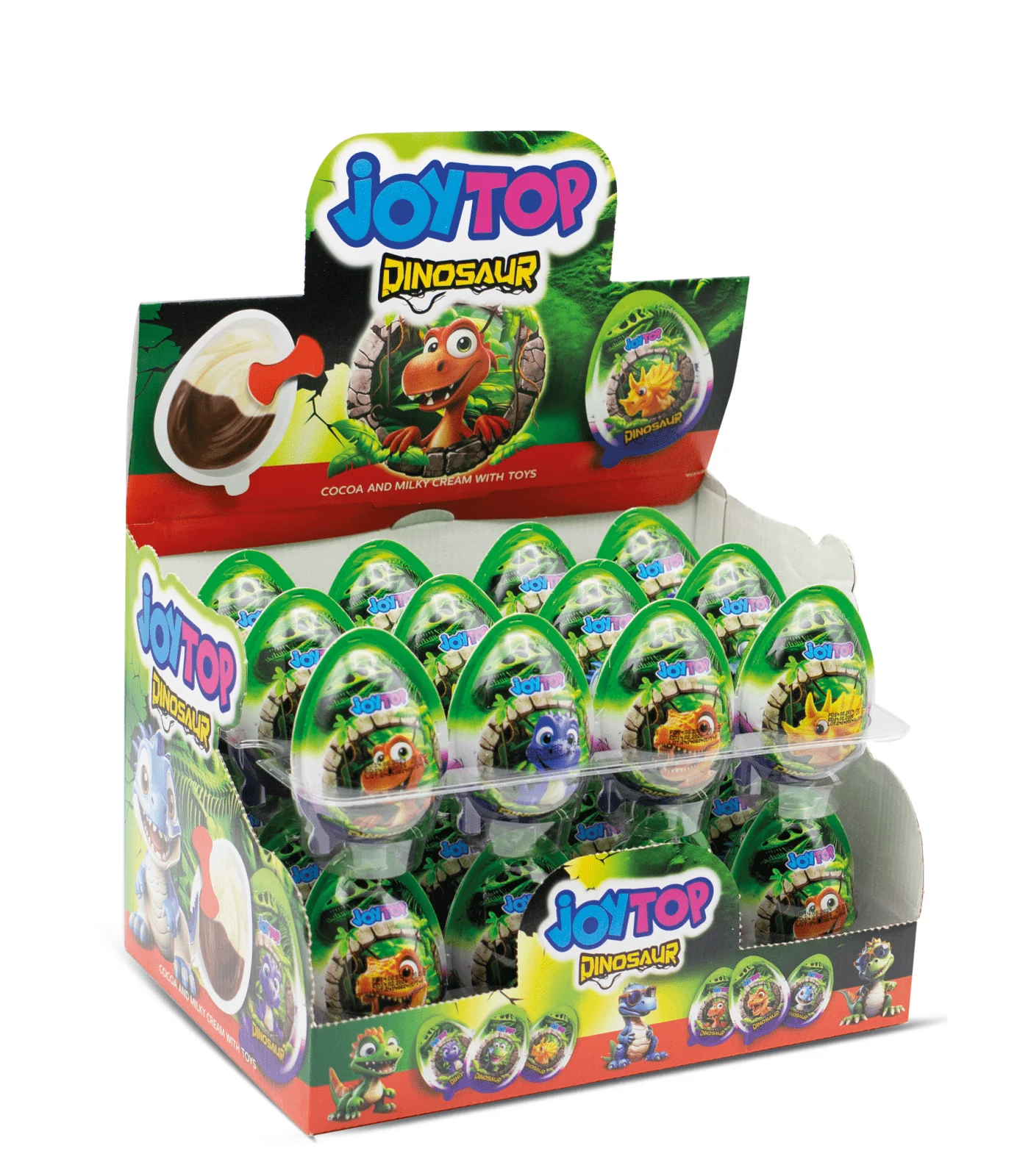 Joytop Dinosour Egg with Surprise Τοy 20g | جوي توب بيضة ديناصور مع لعبة مفاجأة - Image 2