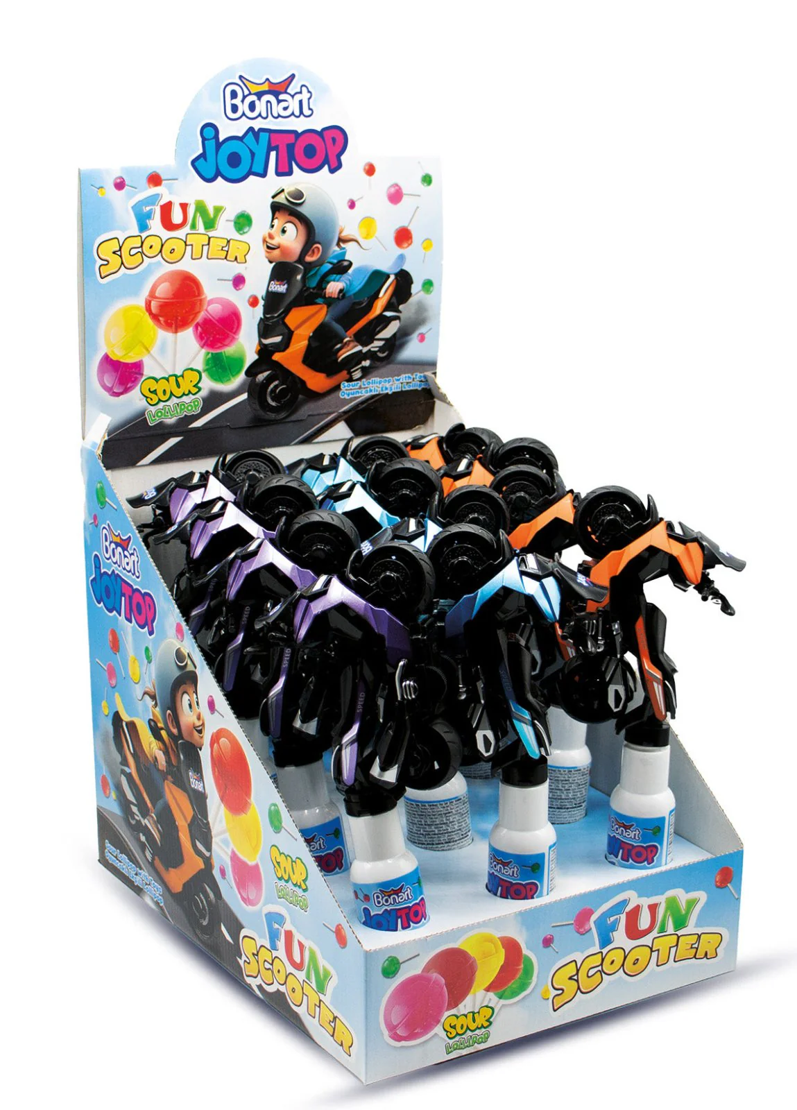 Joytop Fun Scooter Lollipop with Toy 11g |  جوي توب سكوتر المرح مع مصاصة - Image 2