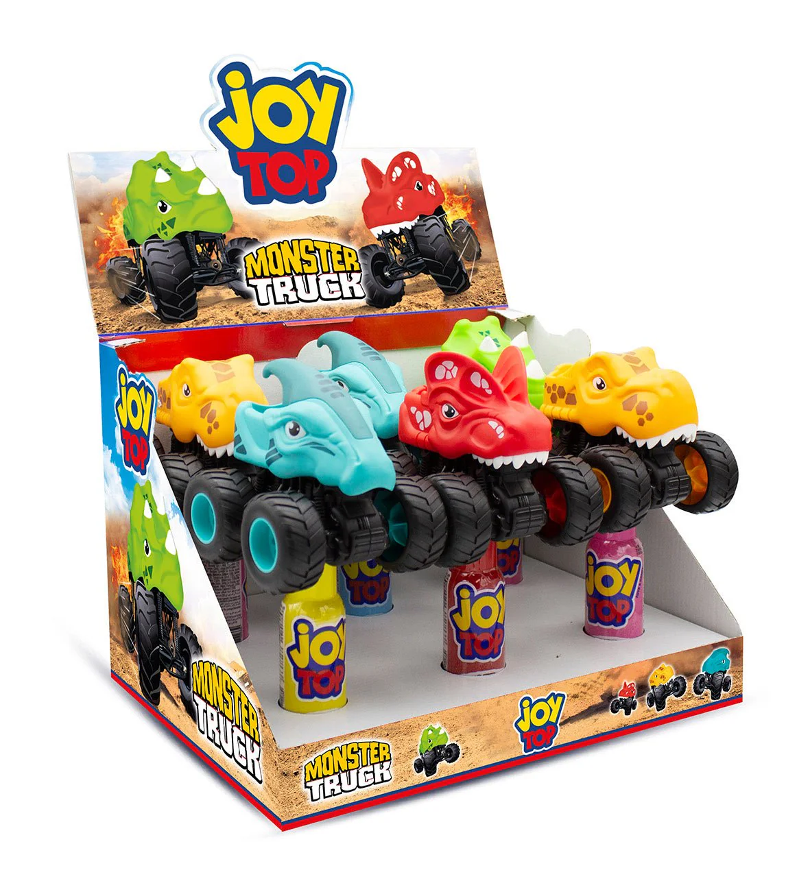 Joytop Monster Truck Toys with Lollipop 11g | جوي توب لعبة شاحنة الوحش مع مصاصة - Image 2