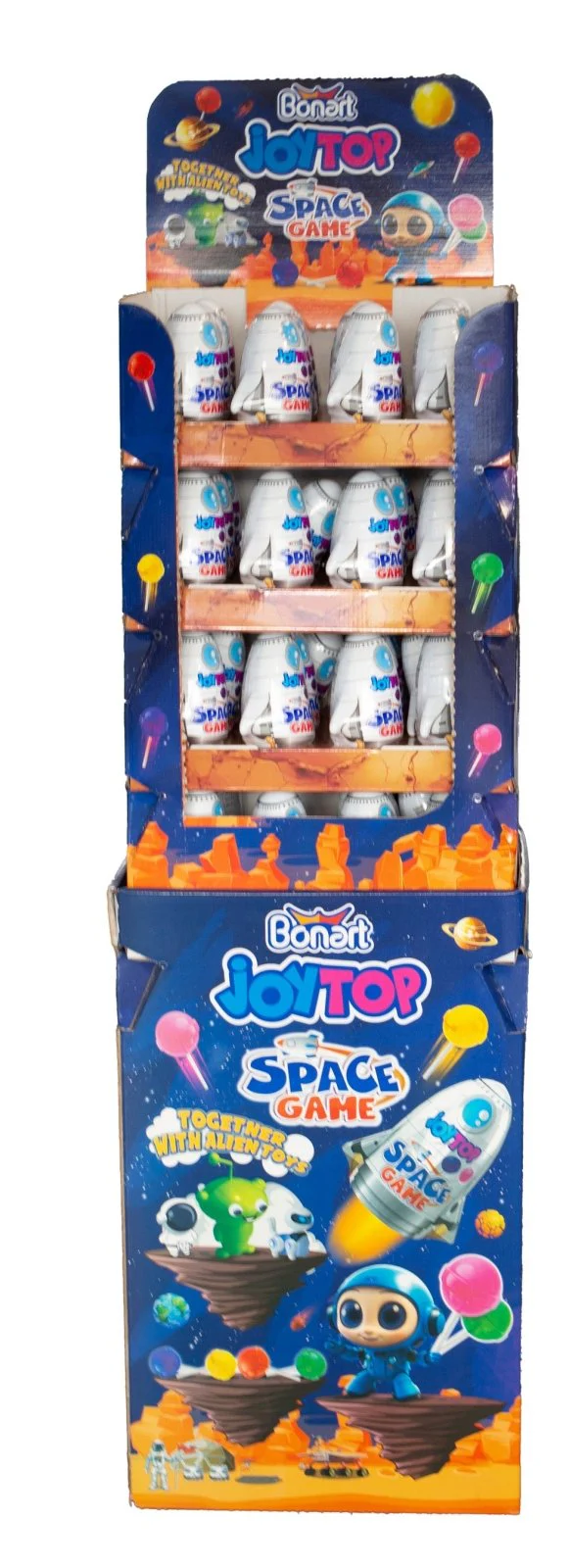 Joytop Space Game Sour Lollipop with Toys Stand 11g | جوي توب لعبة  سبيس مصاصة حامضة مع لعبة - Image 2