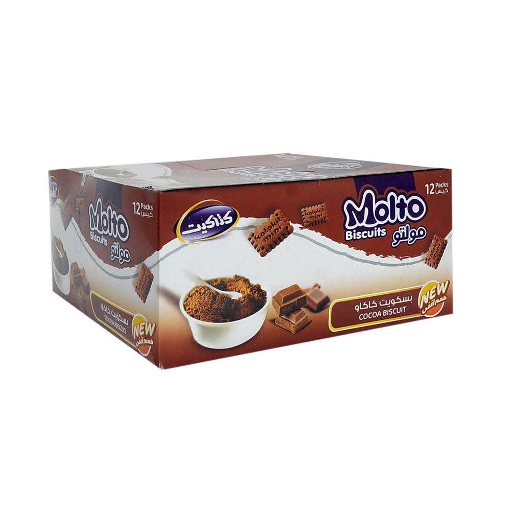 Katakit Molto Cocoa Biscuits Box 12 x 45g | كتاكيت مولتو بسكويت الكاكاو