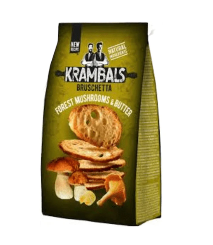 KRAMBALS Forest Mushrooms & Butter 70g | خبز محمص بنكهة المشروم والزبدة