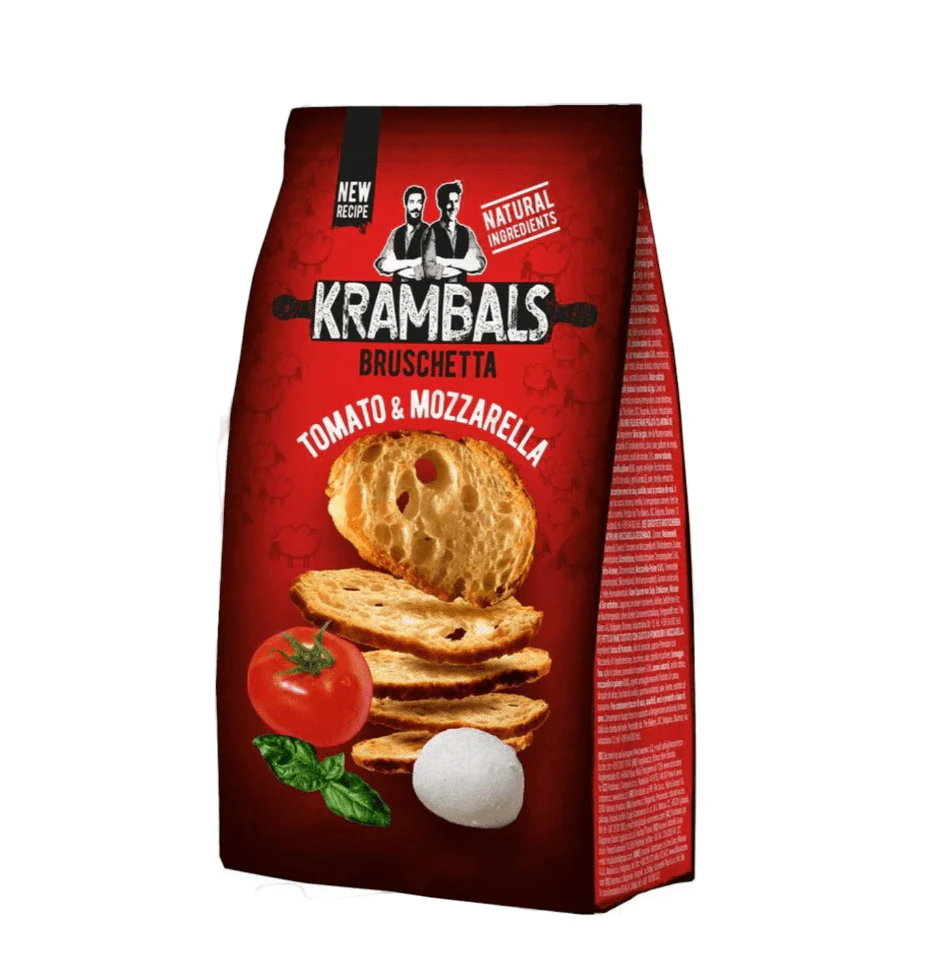 KRAMBALS Tomato & Mozarella 70g | خبز محمص بالطماطم وجبنة الموزاريلا