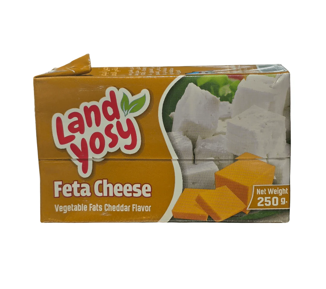 Land Yosy Feta Cheese Cheddar Flavor 250g | لانديوسي جبنة فيتا بطعم الشيدر