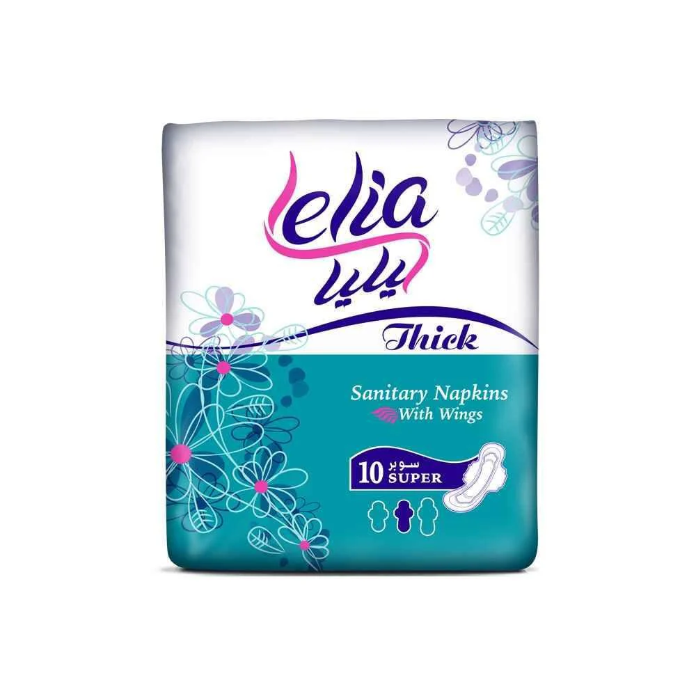 Lelia Thick Long Sanitary 10 Pads 260mm | فوط نسائية سميكة طويلة قياس 260 مم