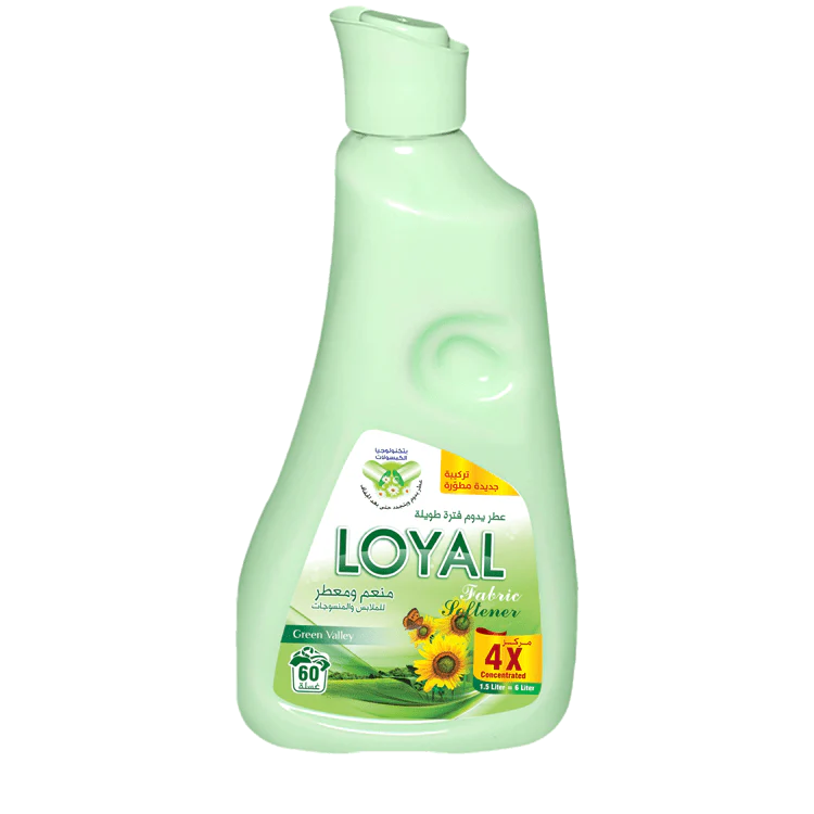 Loyal Fabric Softener Green Valley 750ml | لويال منعم ومعطر الملابس الاخضر